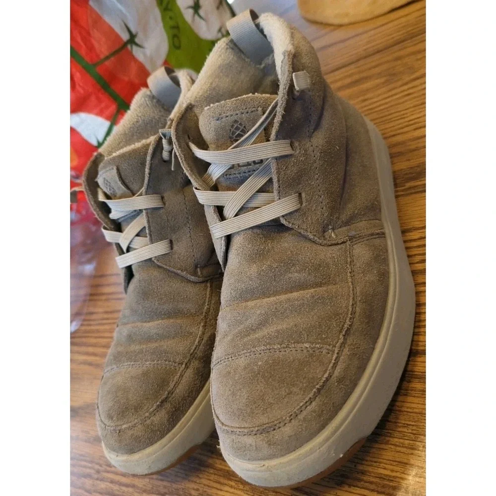 Stio Mens Colter Boot Size 8 Beige Oat Suede Ankle Pull On Winter Shoes‎ Boots